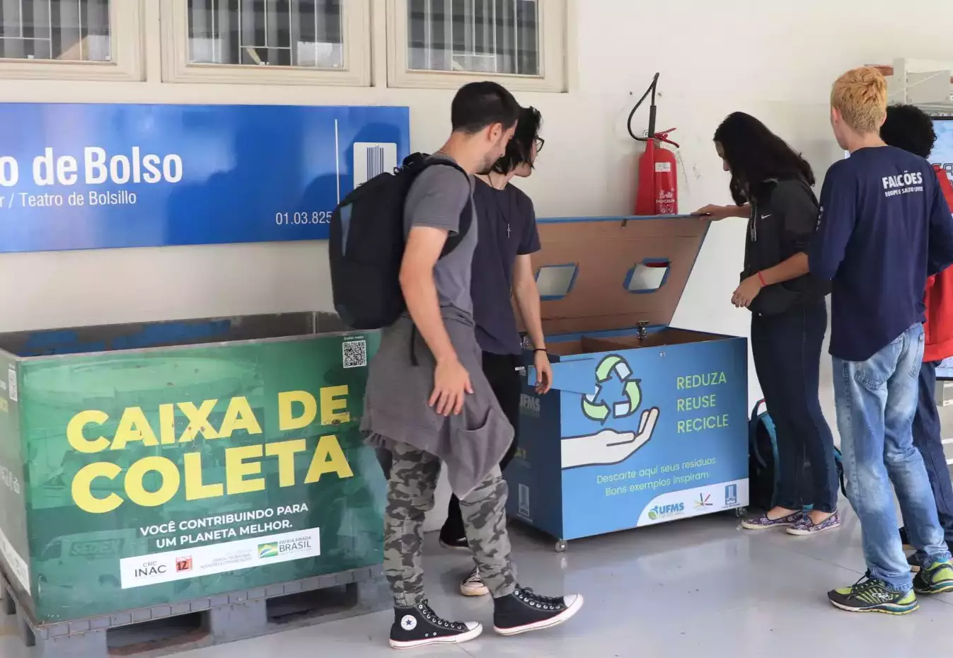 UFMS recebe de celular a geladeira em ação para recolher lixo eletrônico